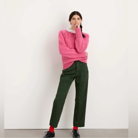 NWOT Alex Mill Greta Crewneck Sweater Wild Orchid Medium - Picture 4 of 12